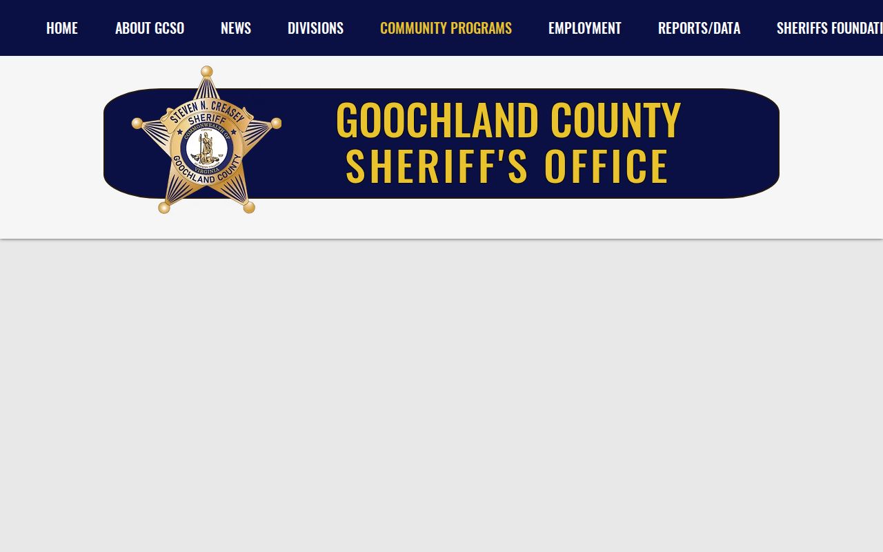 Goochland Sheriff's official link page for Metro Richmond Crime Stoppers